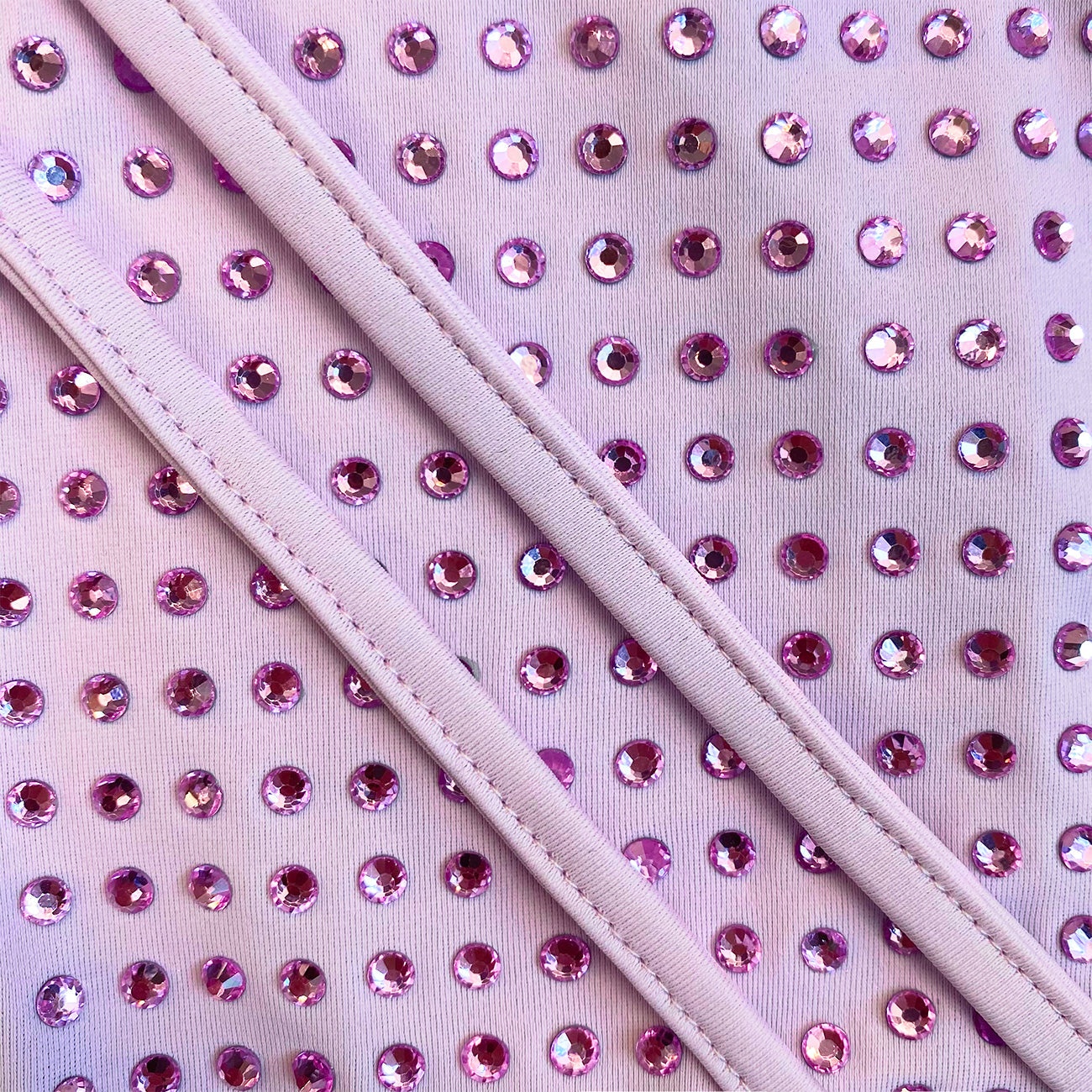 Lilac Rhinestone Brazilian Bikini Briefs - 5