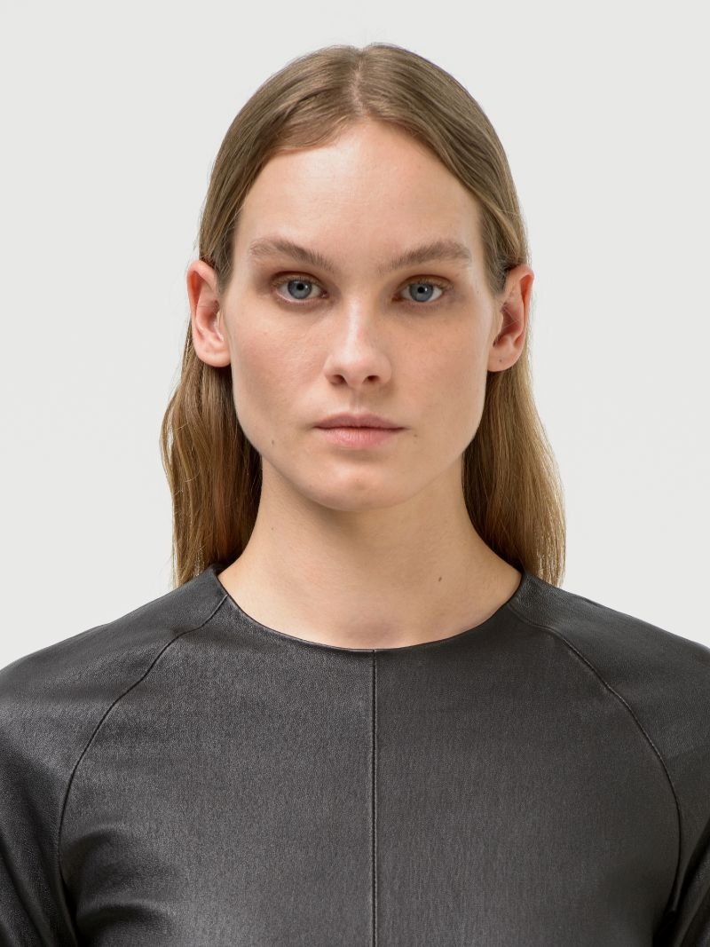 STRETCH LEATHER TOP - 7