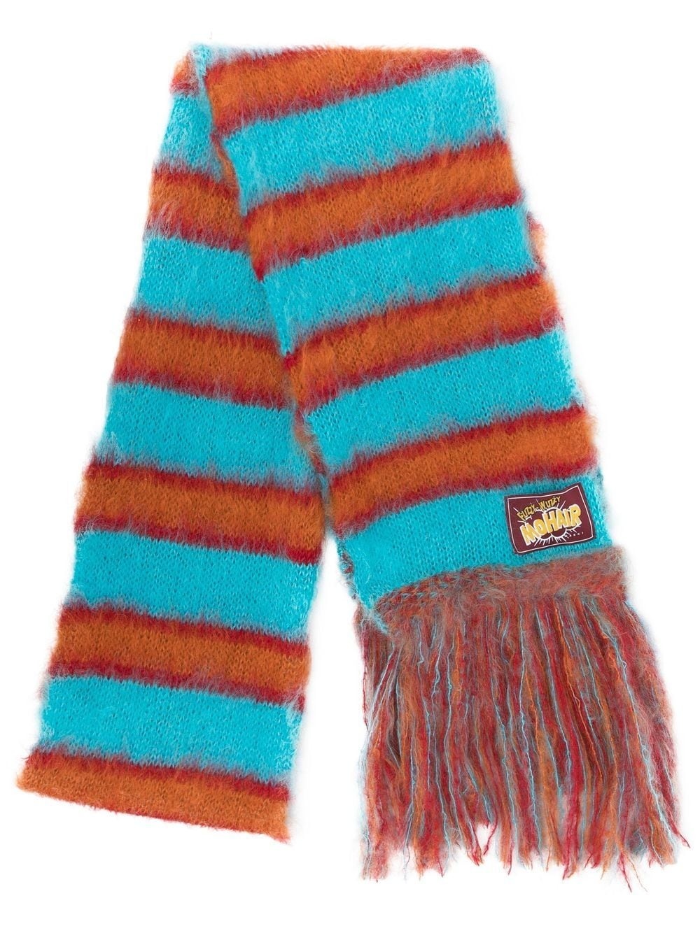 striped knitted scarf - 1