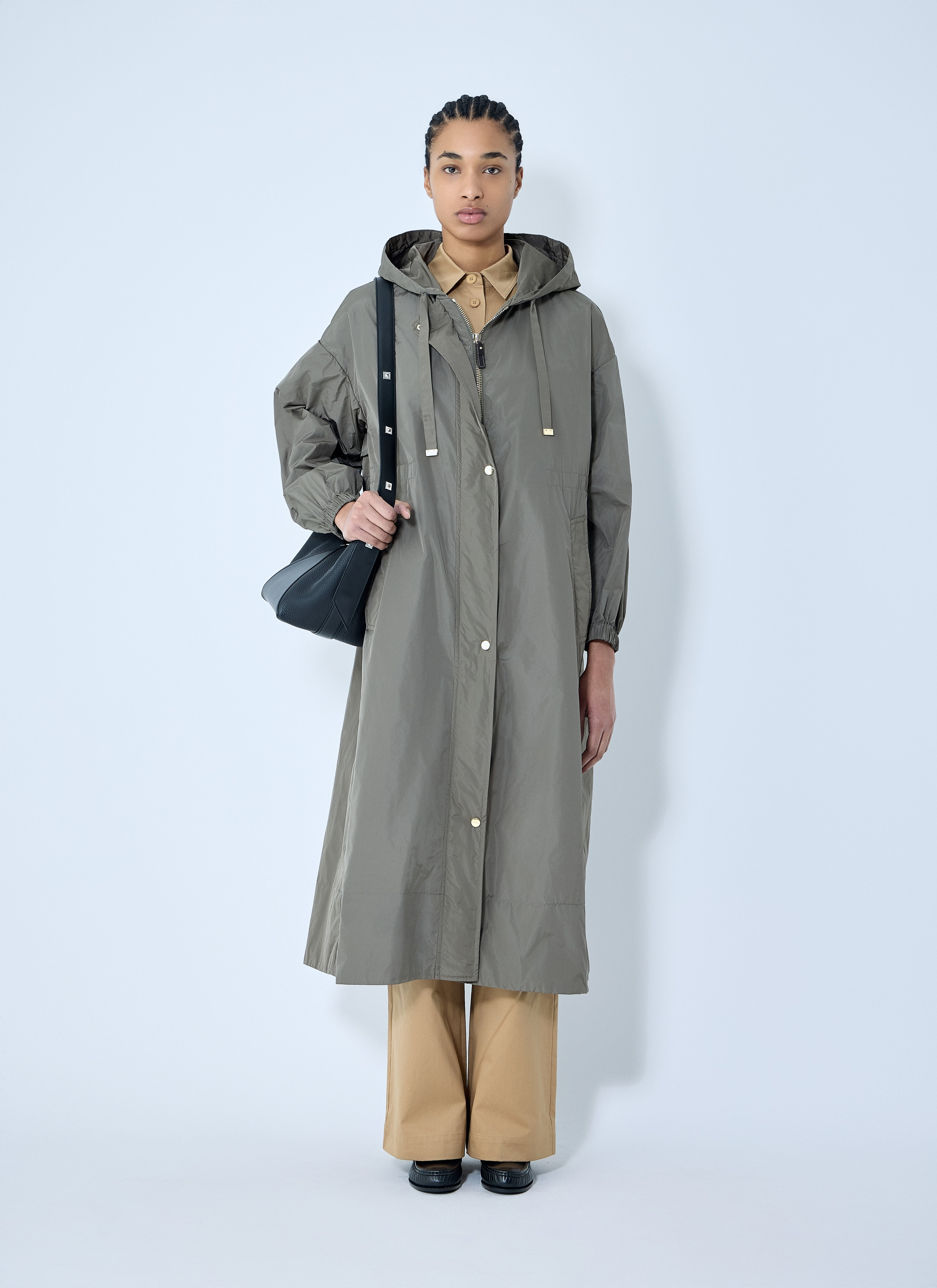 Max Mara Women Ripstop Hooded Coat - 2