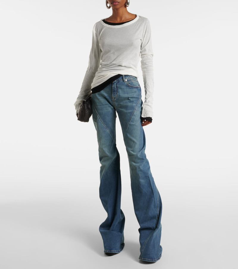 Rick Owens High-rise wide-leg jeans outlook