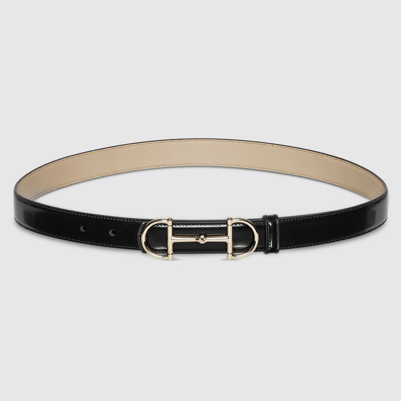 Reversible thin belt with Horsebit 1