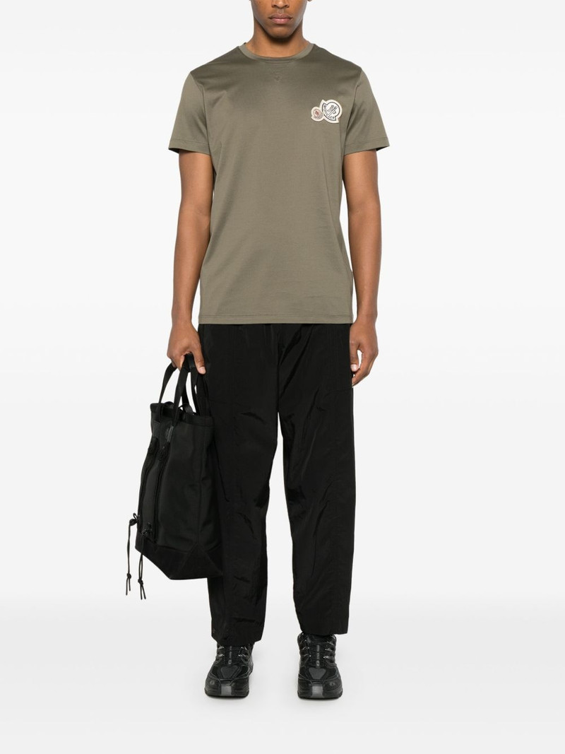 Moncler double-logo-patch cotton T-shirt outlook