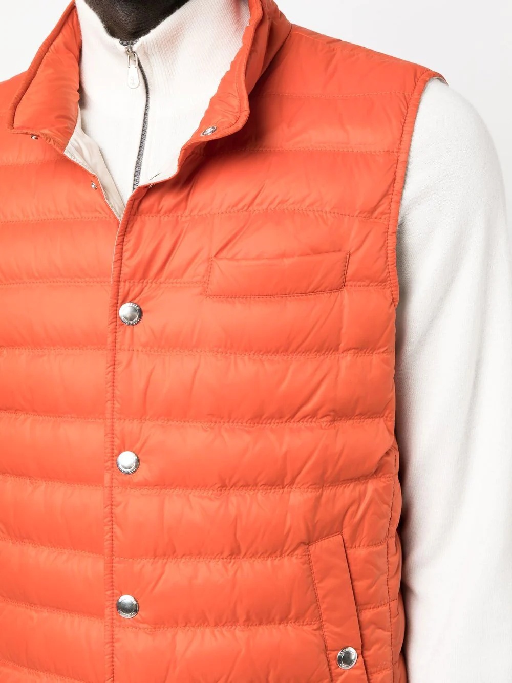 high-neck padded gilet - 5