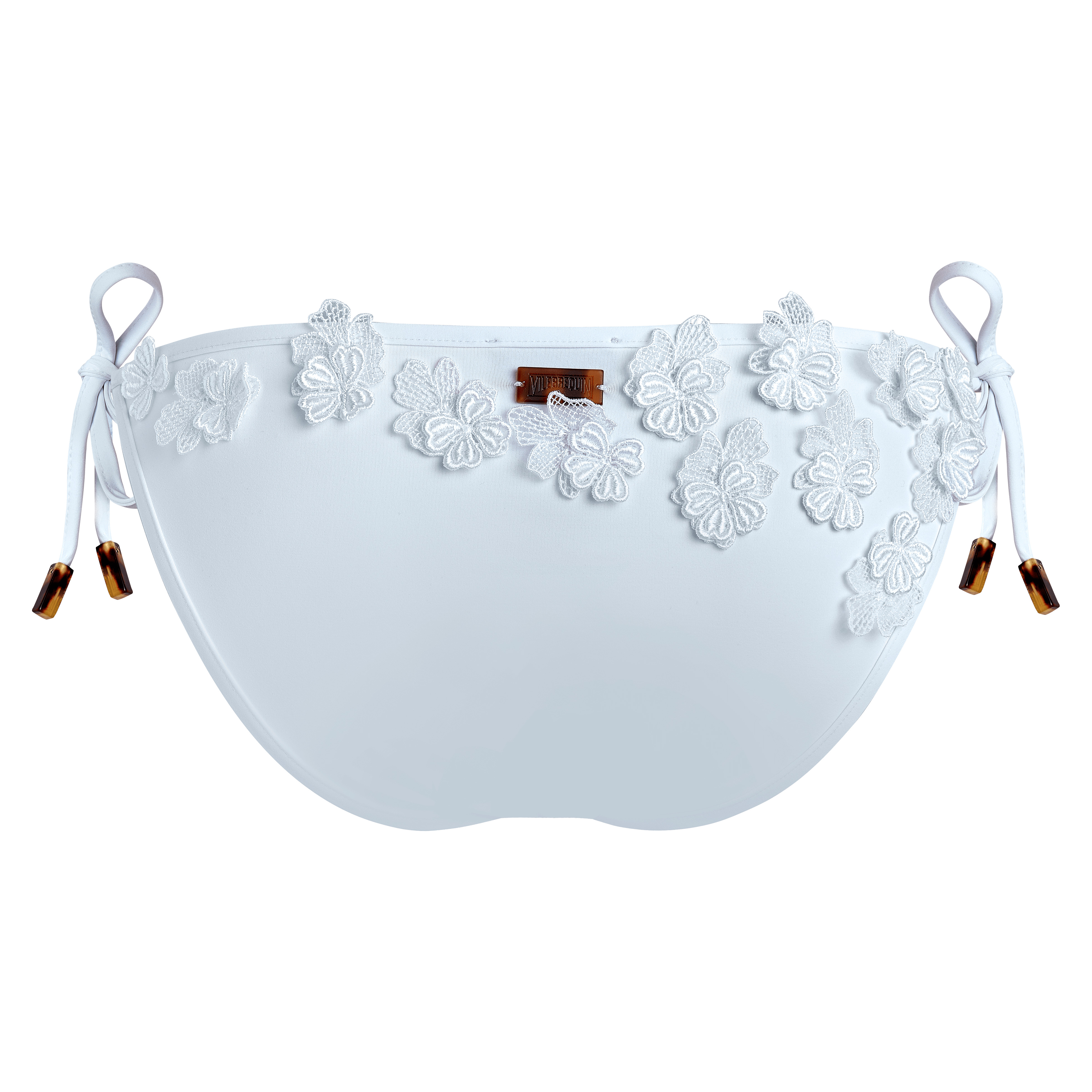Women Bikini Bottom Embroidered Guipure Florale - 2