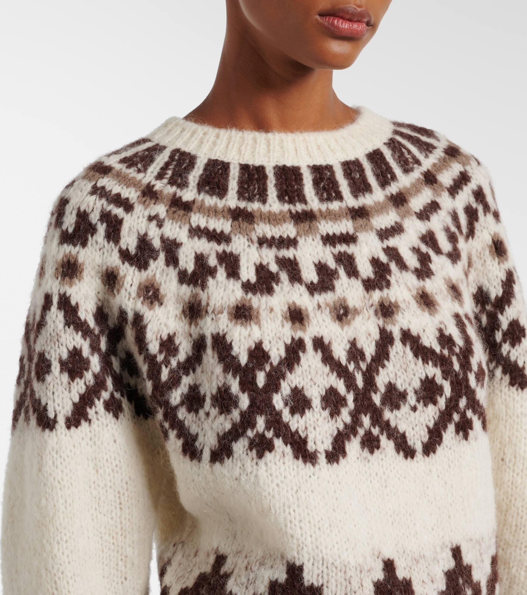 Fair Isle alpaca-blend sweater - 4