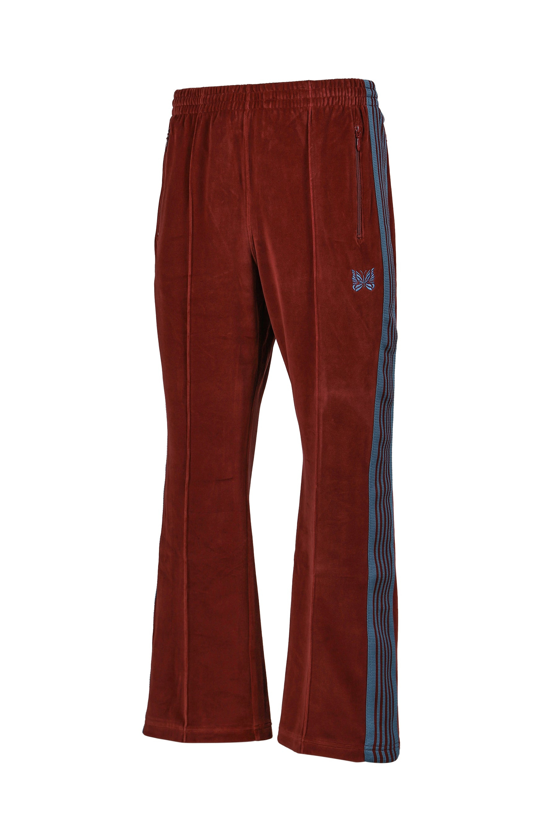 BOOT-CUT TRACK PANT - C/PE VELOUR / BUR - 5