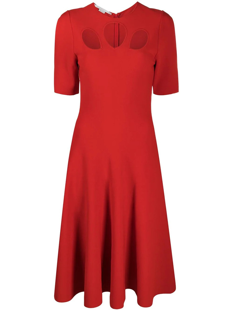 cut-out detail midi dress - 1