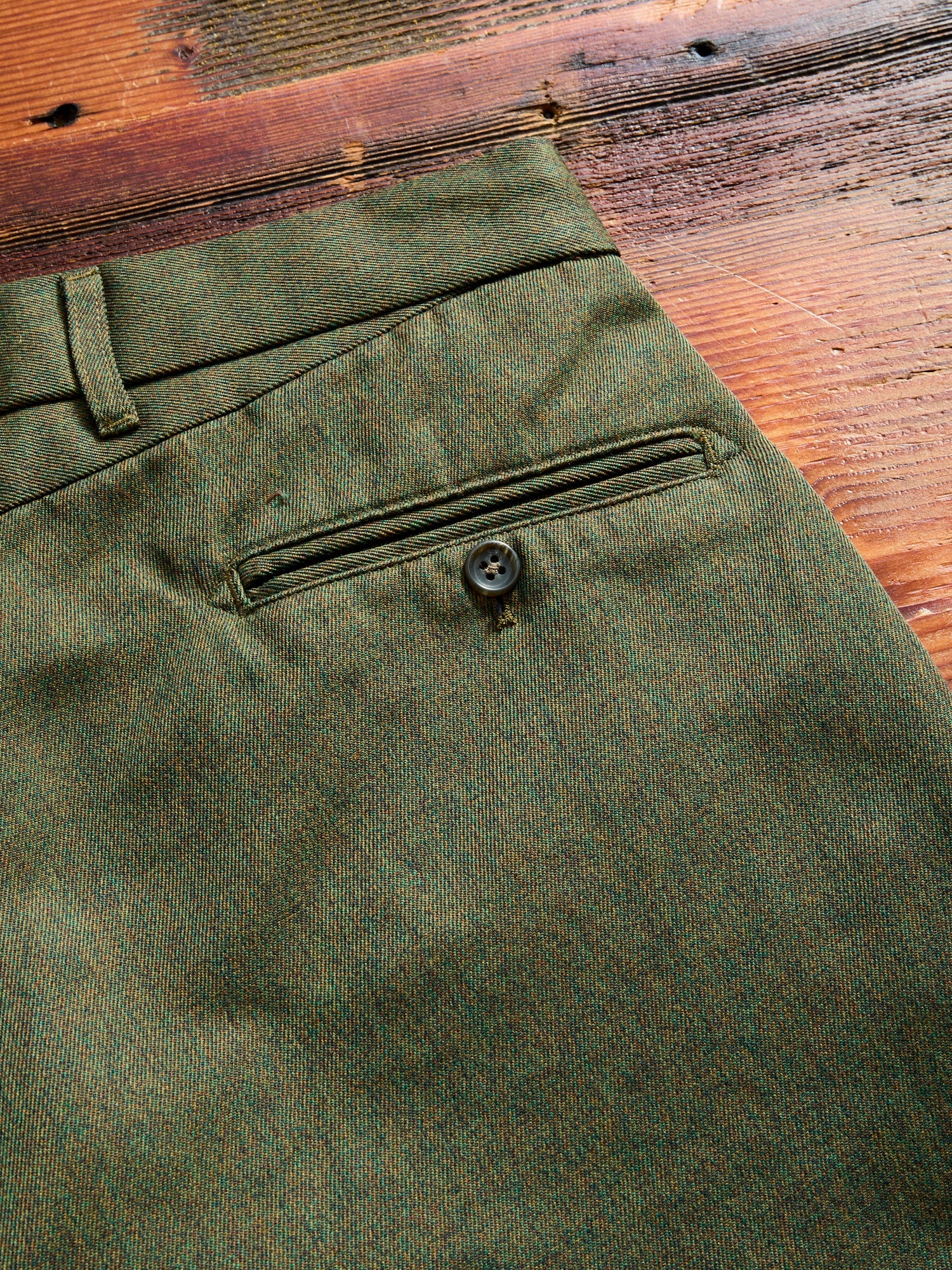 Melange Twill Andover Pants in Olive - 11