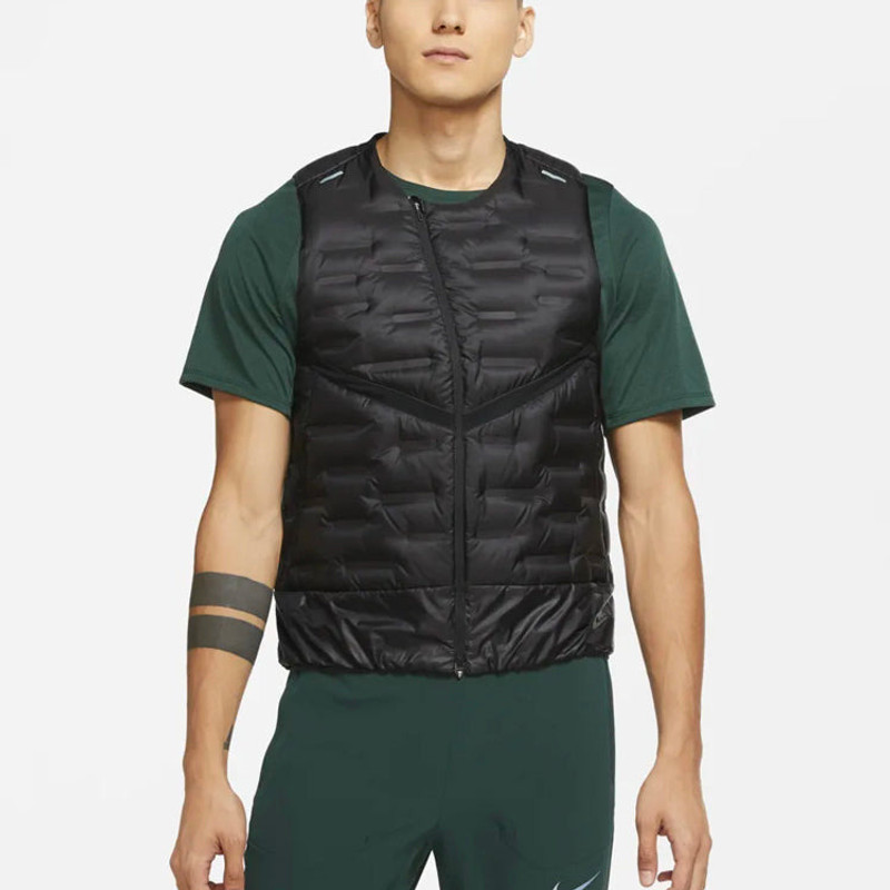 Nike Nike Aeroloft Stay Warm Woven Running Reflective Down Vest Black CU7798-010 outlook