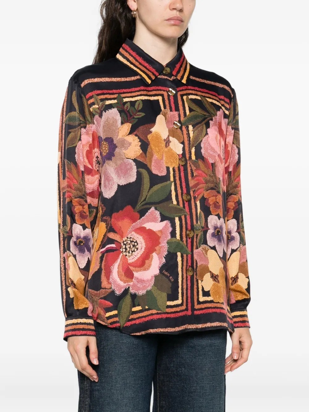 CHENILLE FLOWE SHIRT - 4