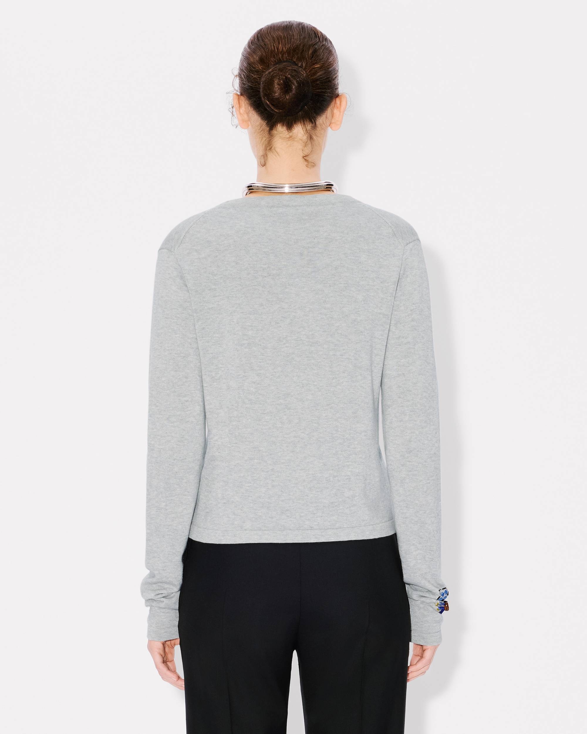 Embroidered cardigan in cotton - 4