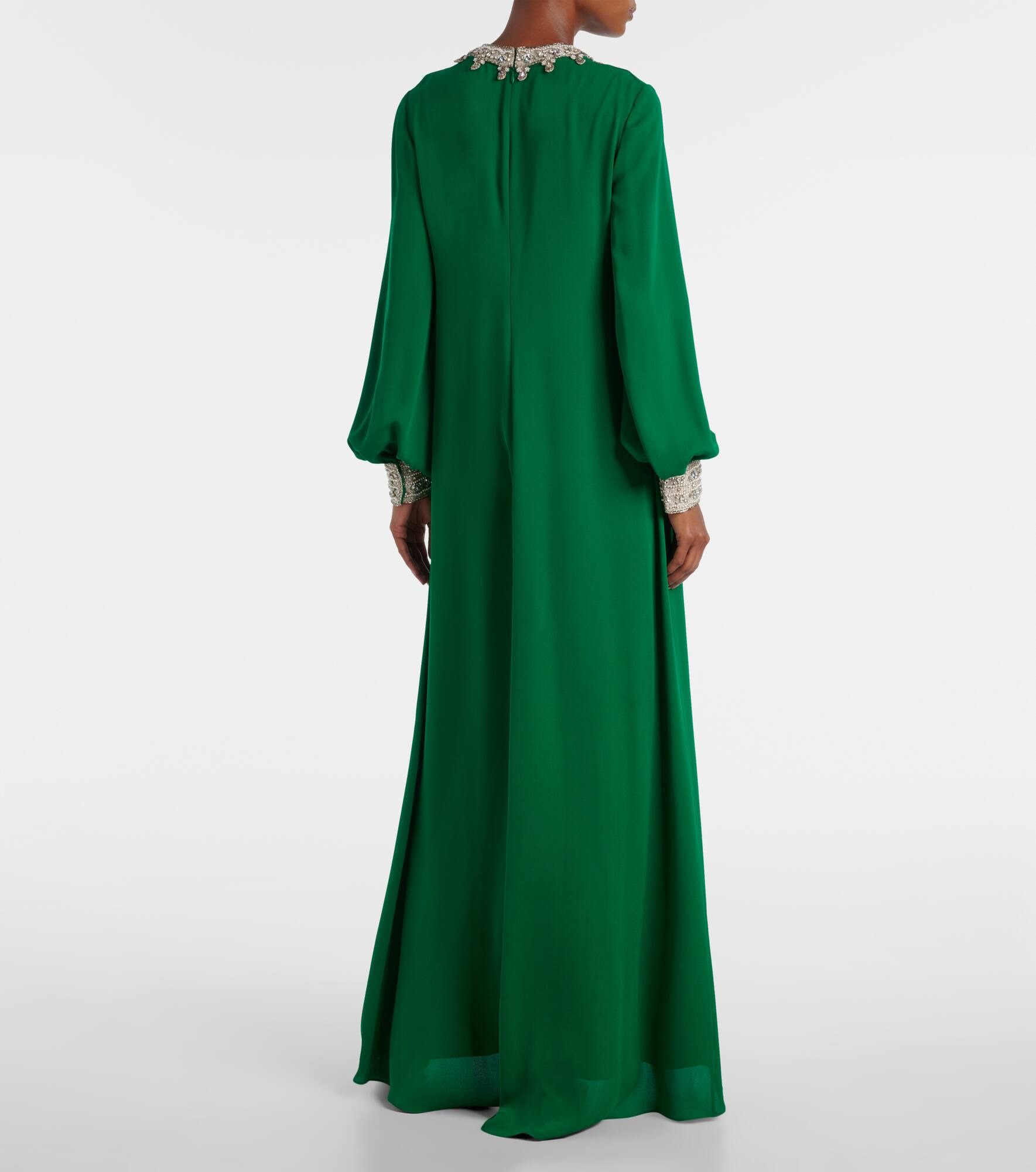 Embellished silk georgette gown - 3