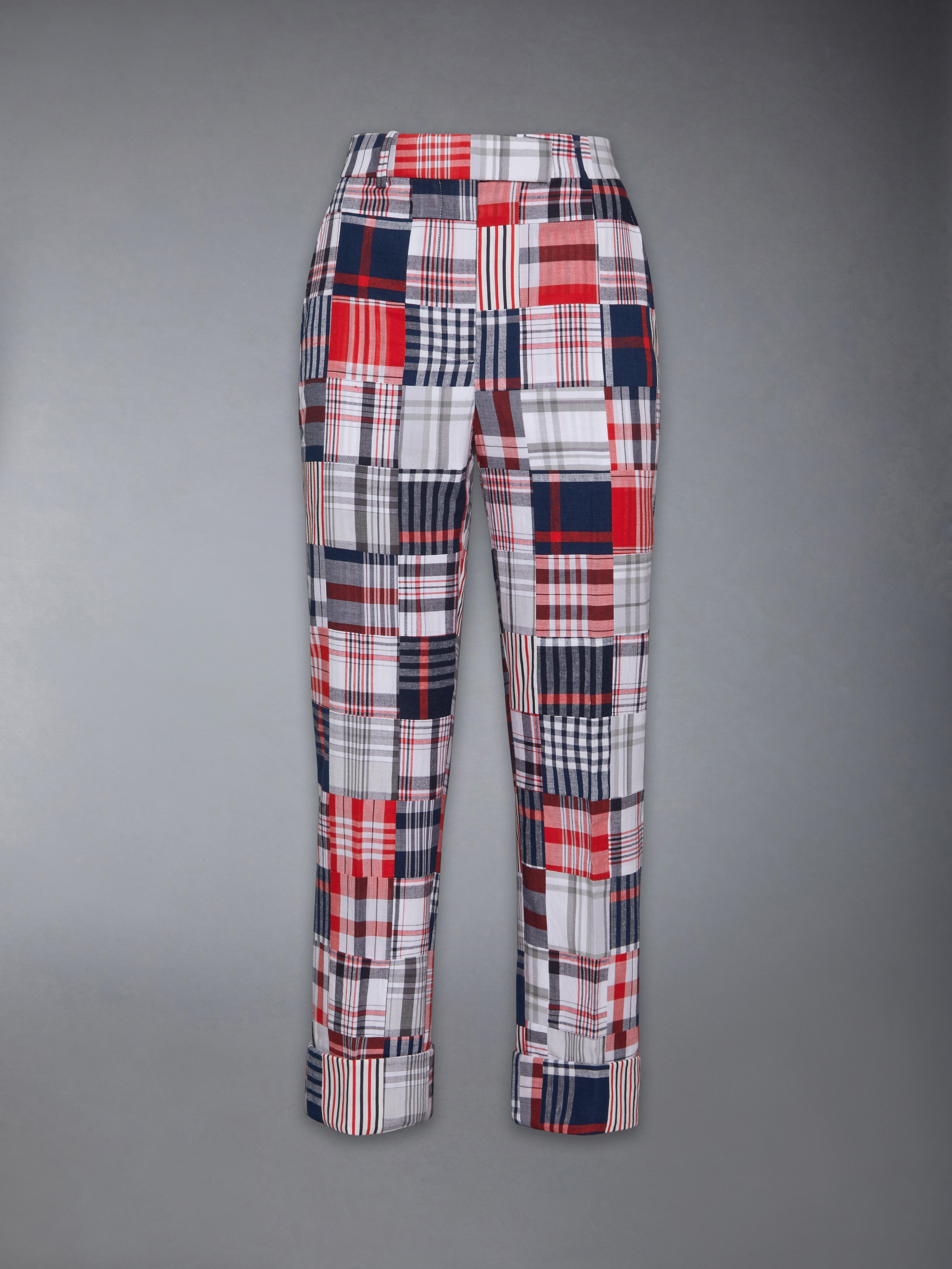 PATCHWORK HIGH WAISTED TROUSER - 1