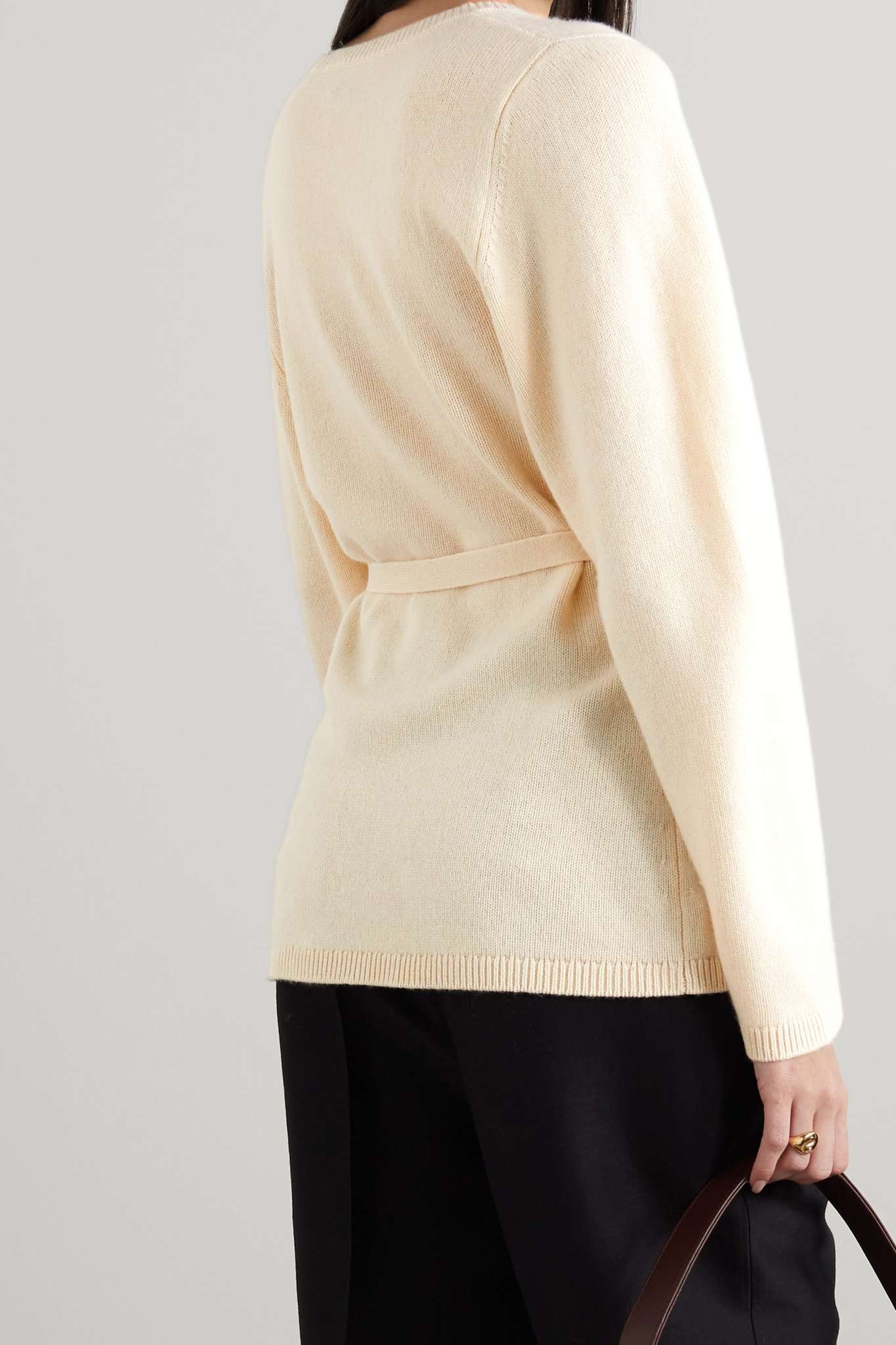 Belted cashmere cardigan - 3