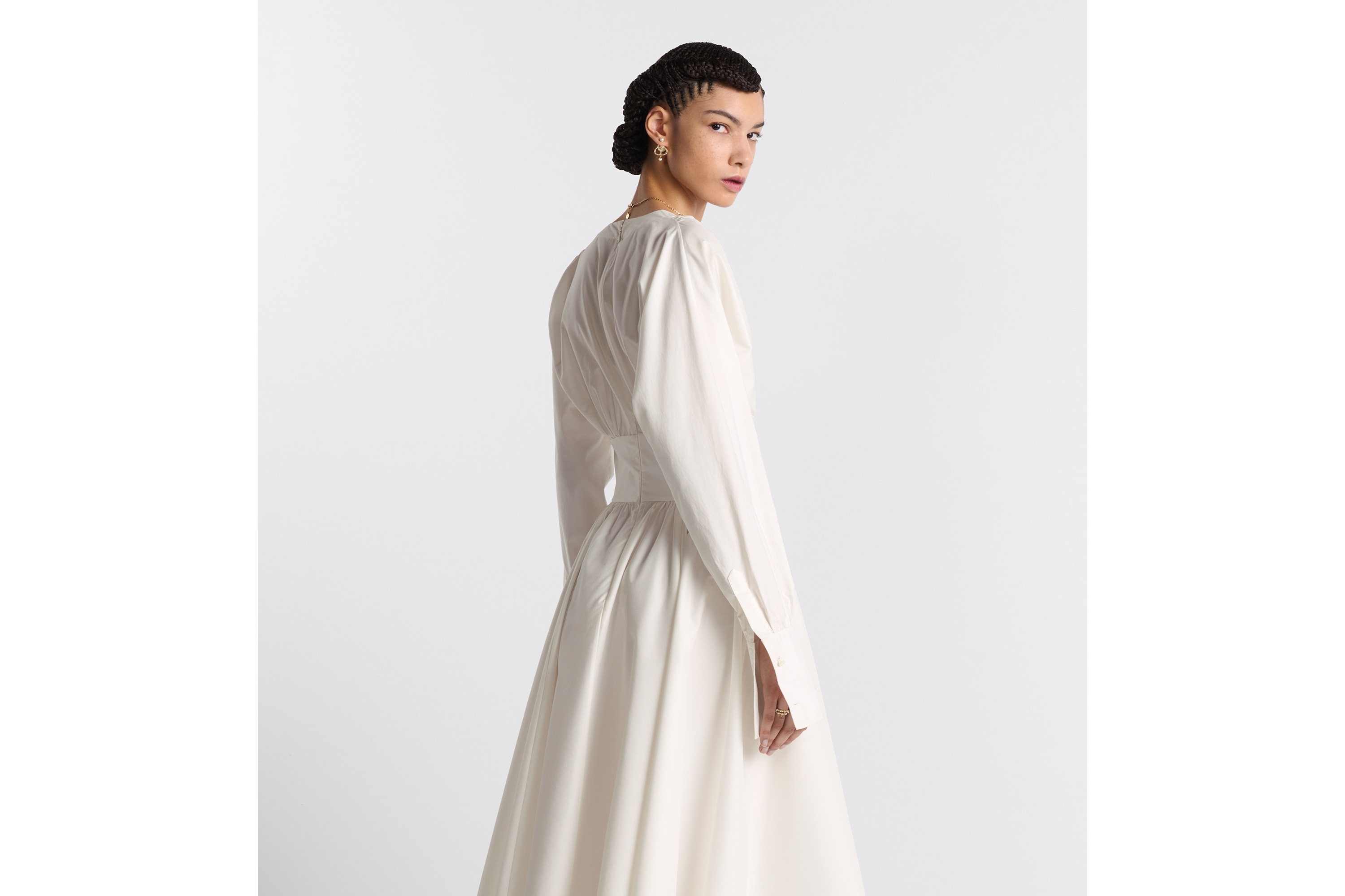 Flared Mid-Length Dress - 5