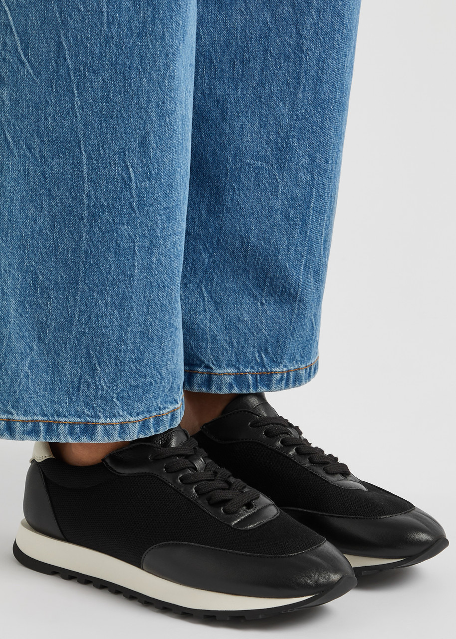 Owen panelled mesh-knit sneakers - 5