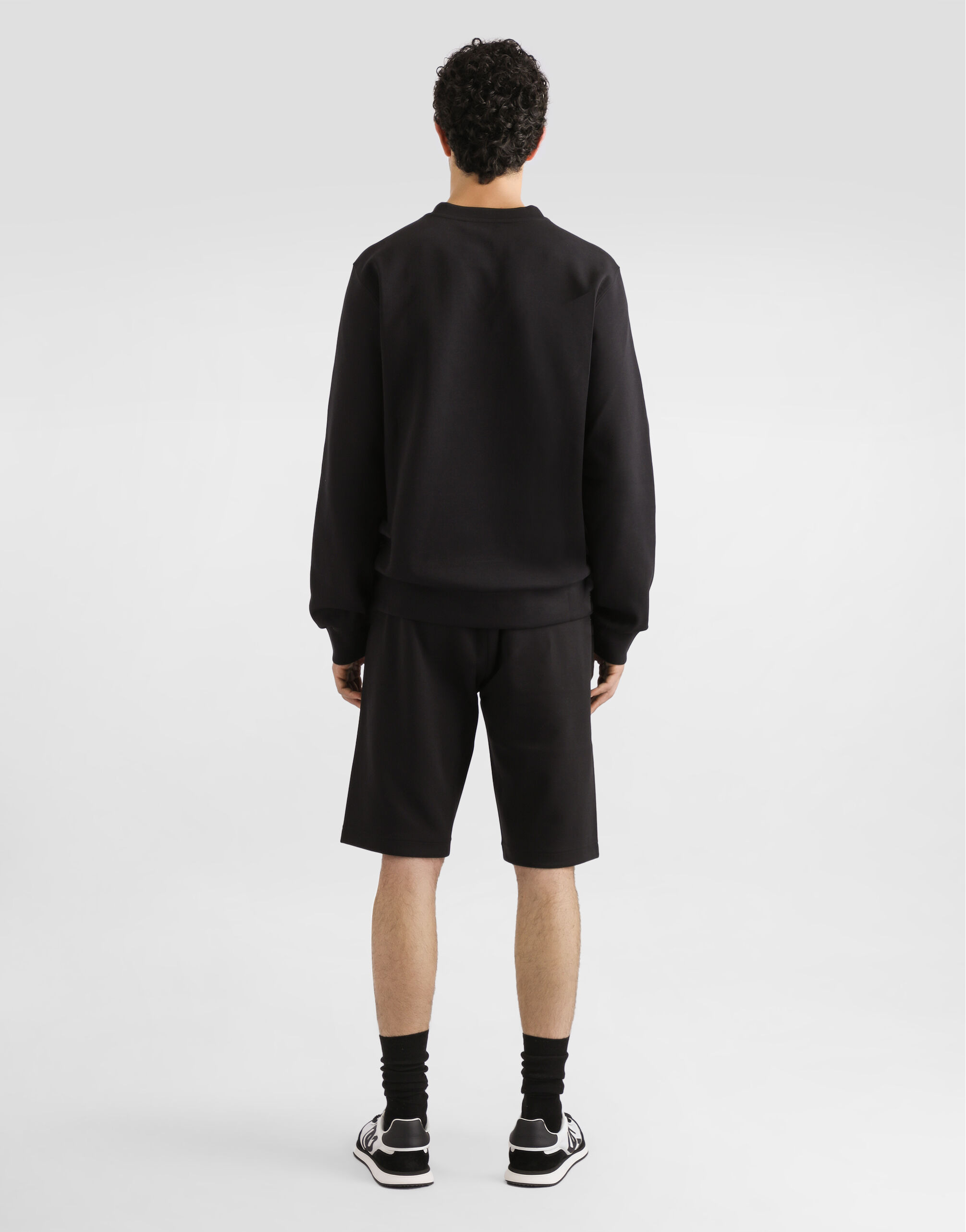 Cotton jersey sweatshirt with embroidery - 3
