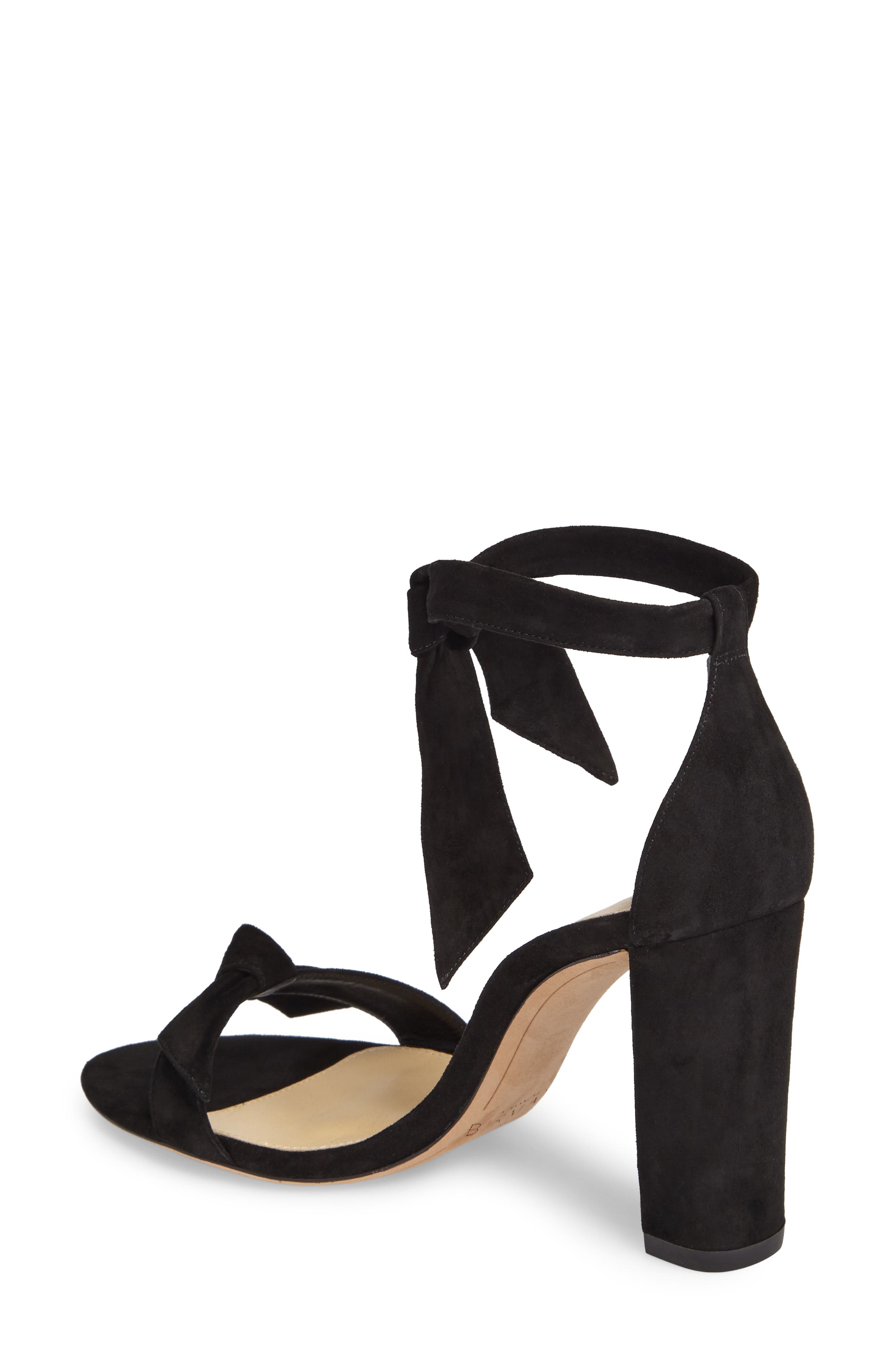 Alexandre Birman Clarita Knotted Sandal in Black Suede at Nordstrom - 2