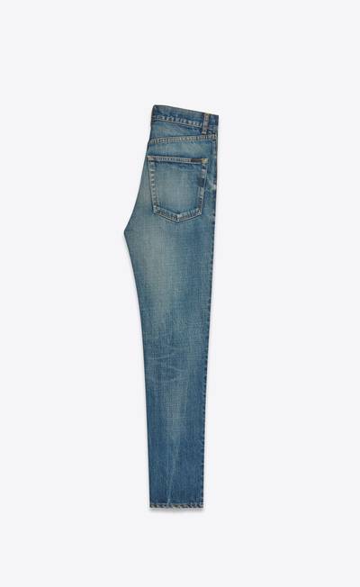 SAINT LAURENT straight jeans in vintage blue denim outlook