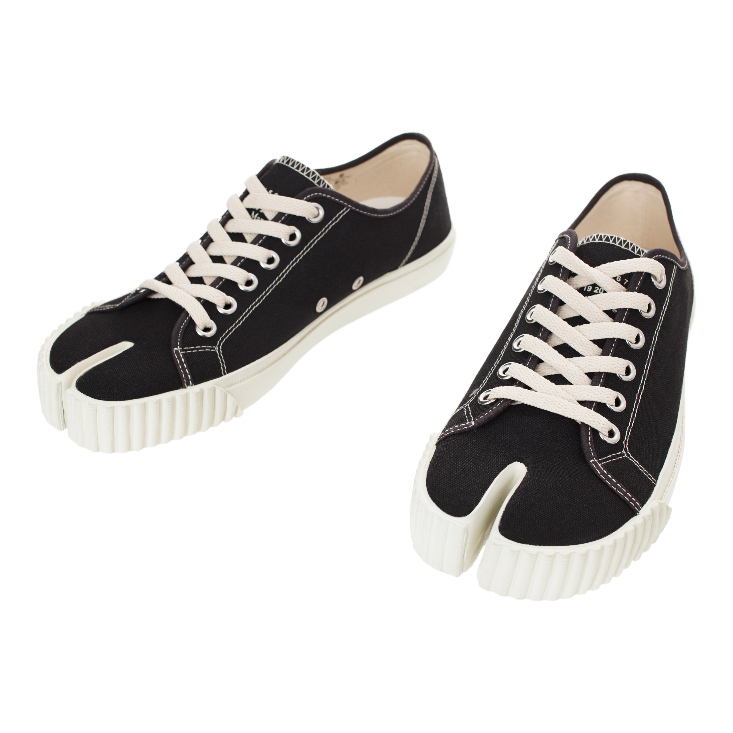 BLACK TABI SNEAKERS - 7