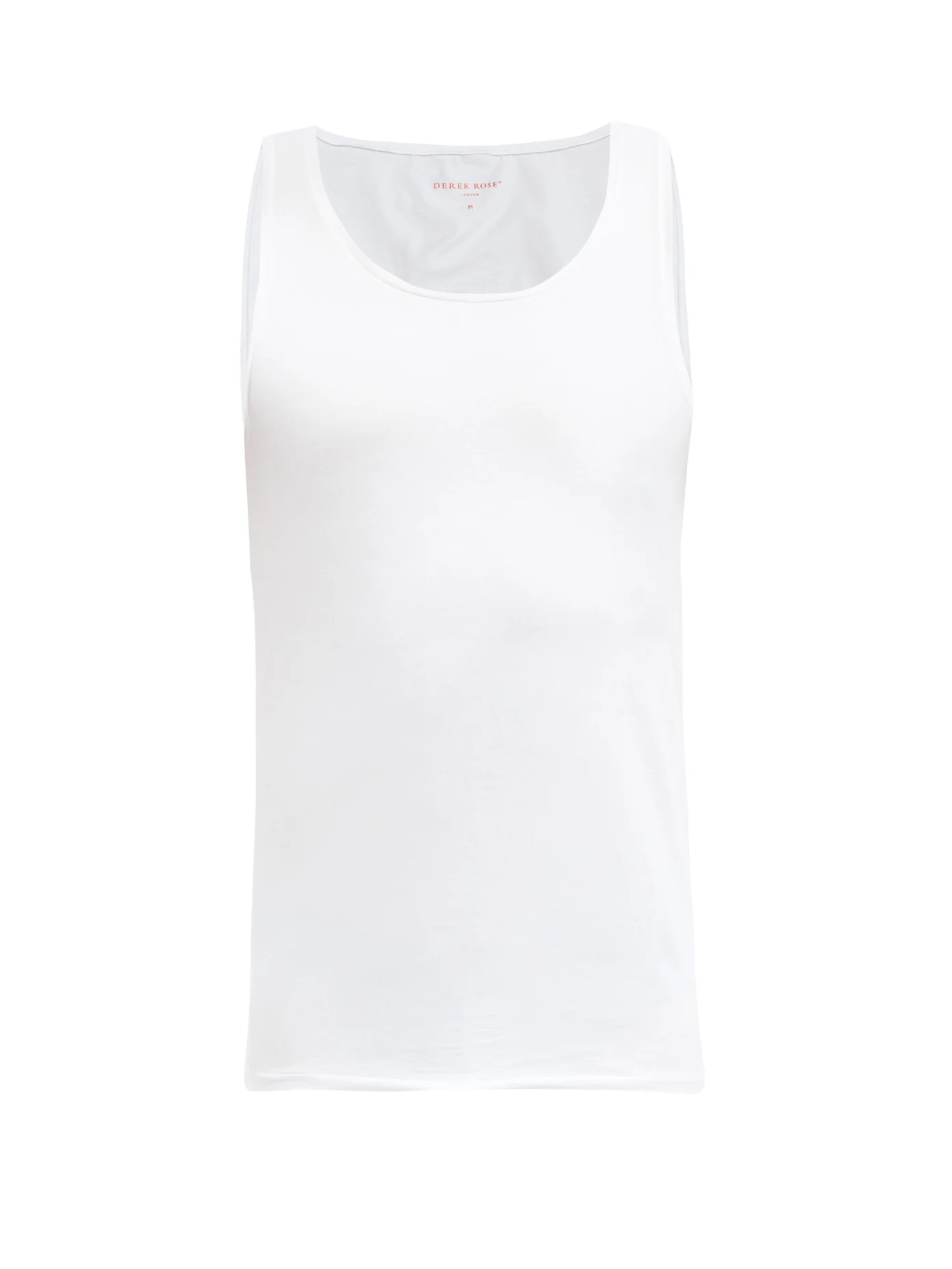 Pima cotton-blend jersey tank top - 1