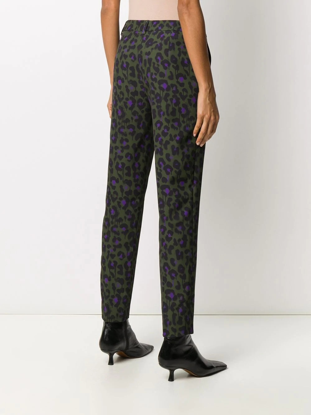 leopard print trousers - 4