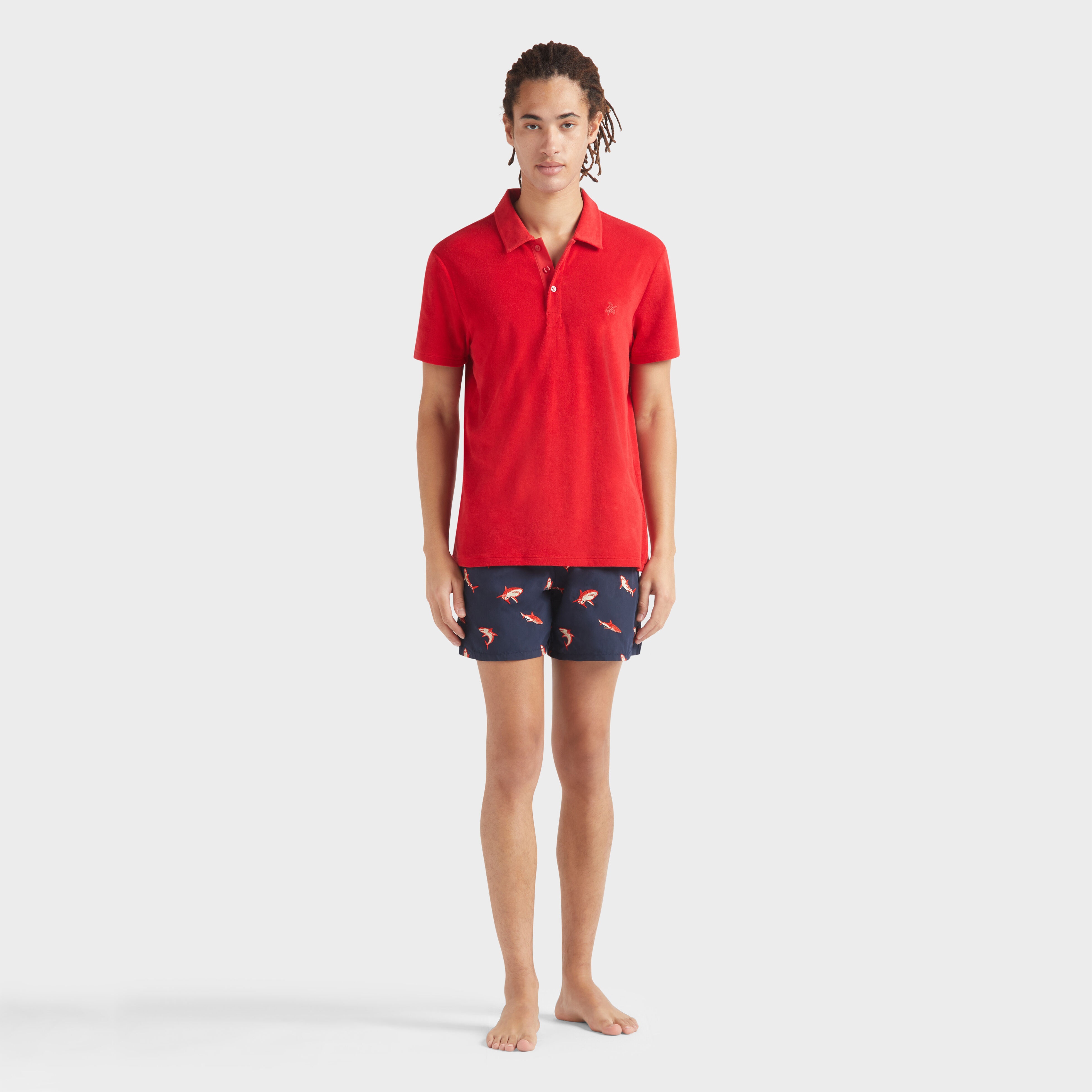Men Terry Polo Solid - 3