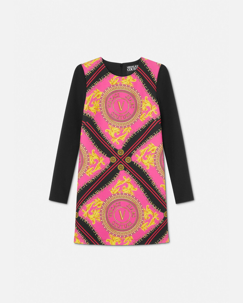 V-Emblem Chain Mini Dress 1