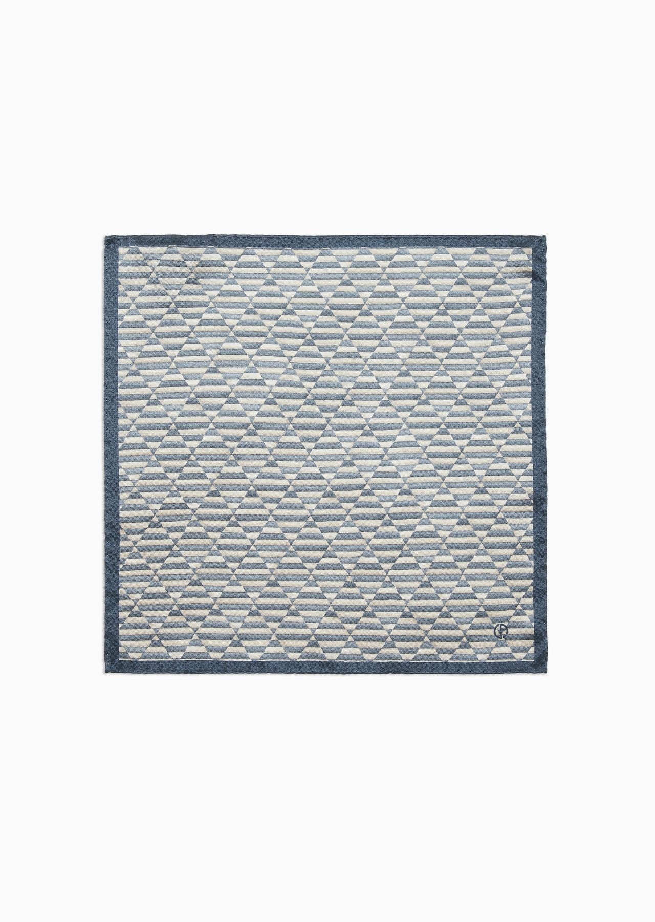 Printed silk pocket square - 1