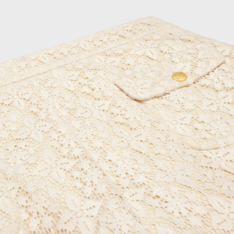 romy mini shorts in lace cotton 3