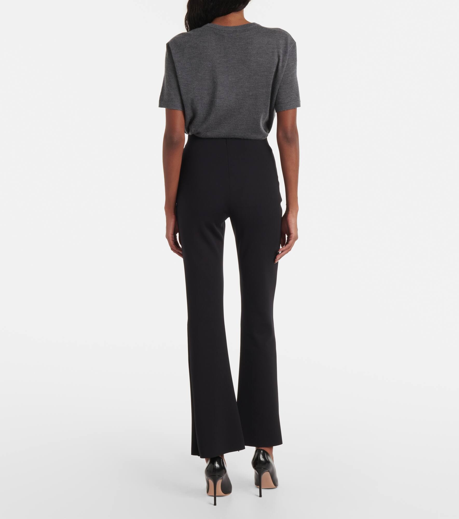 Scuba high-rise flared pants - 3