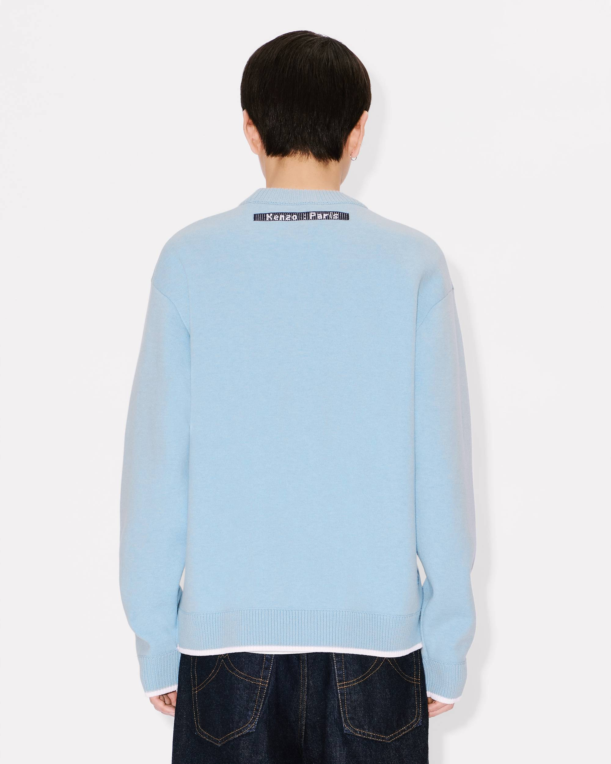 'KENZO City' embroidered jumper in cotton wool - 4