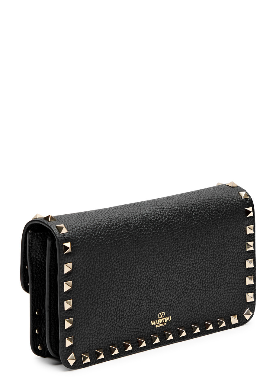 Valentino Garavani Rockstud Leather Wallet-on-chain - 2