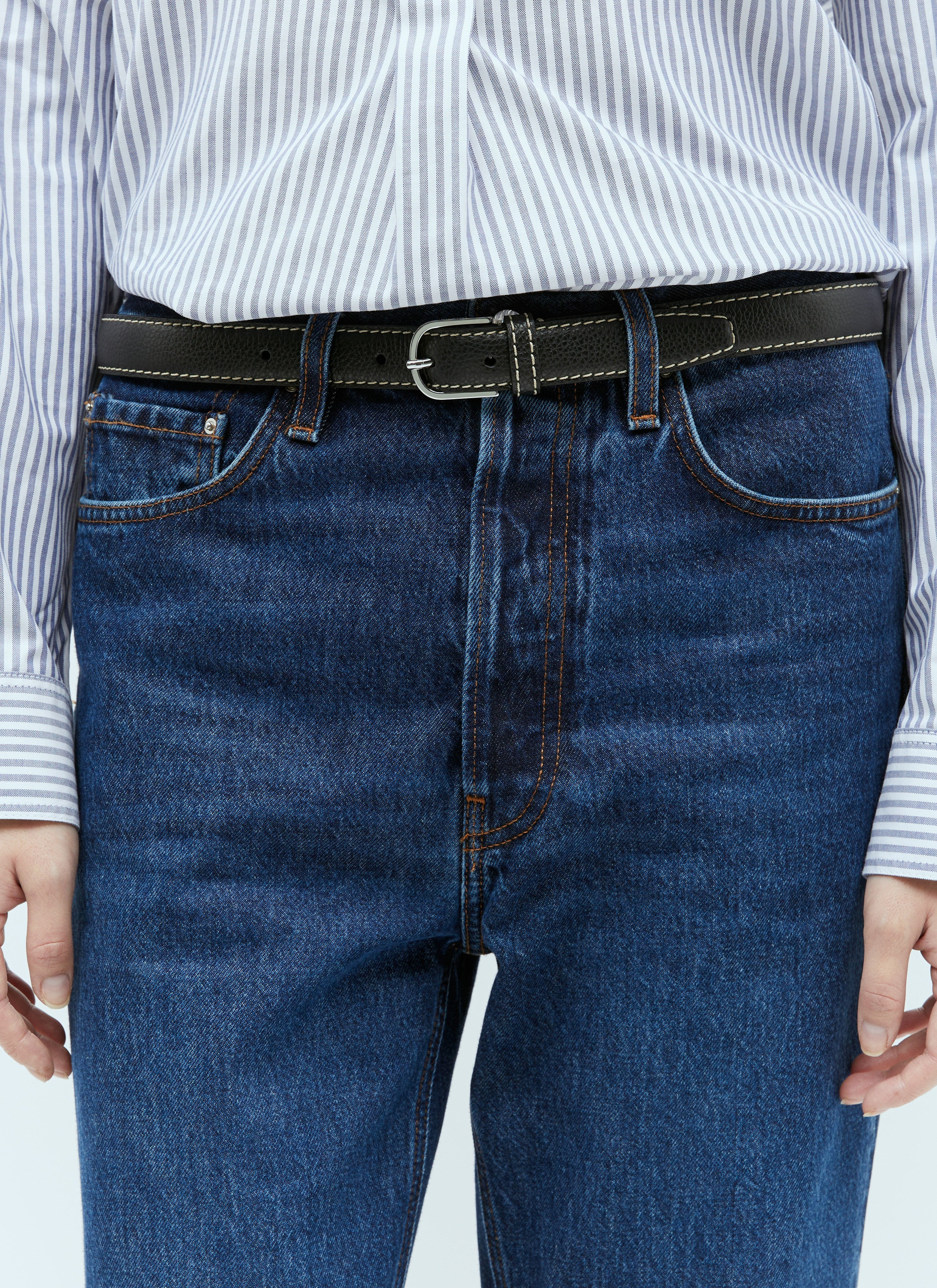 Toteme Women Slim Leather Belt - 1