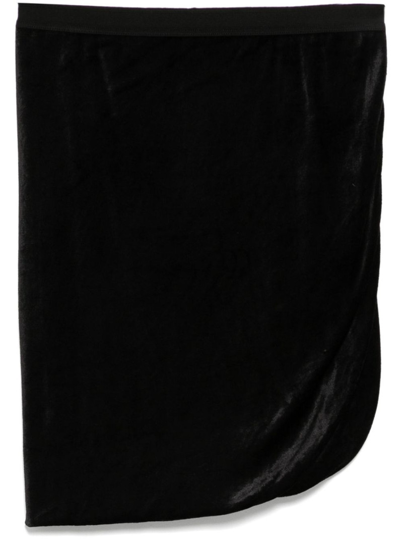 velvet draped skirt 1