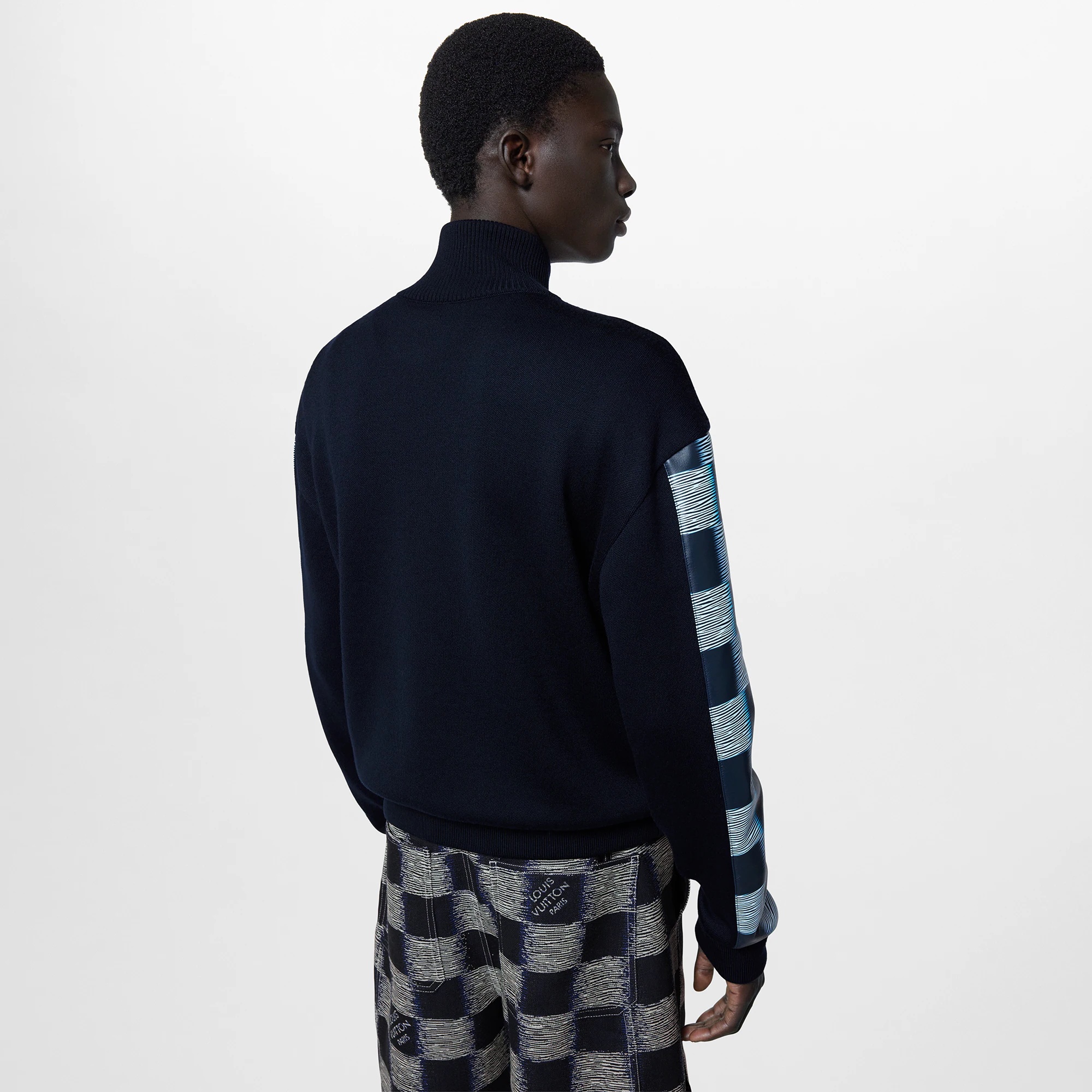 Wool And Leather Tracktop - 2