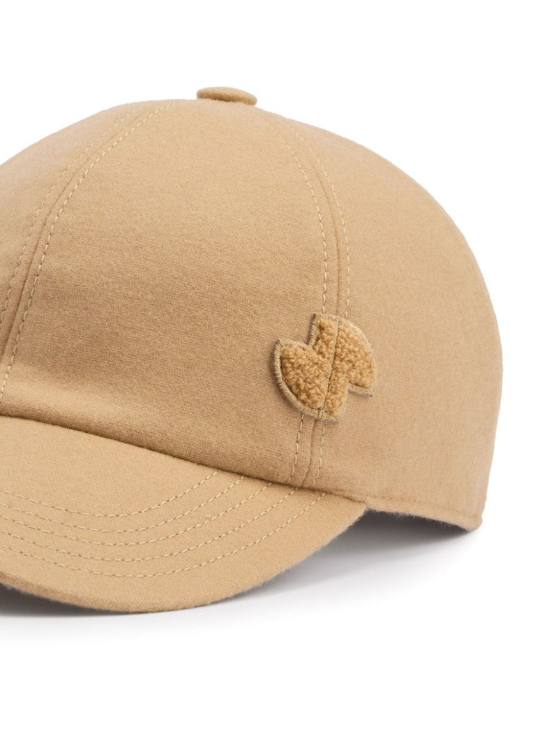 PATOU chenille-logo baseball cap outlook