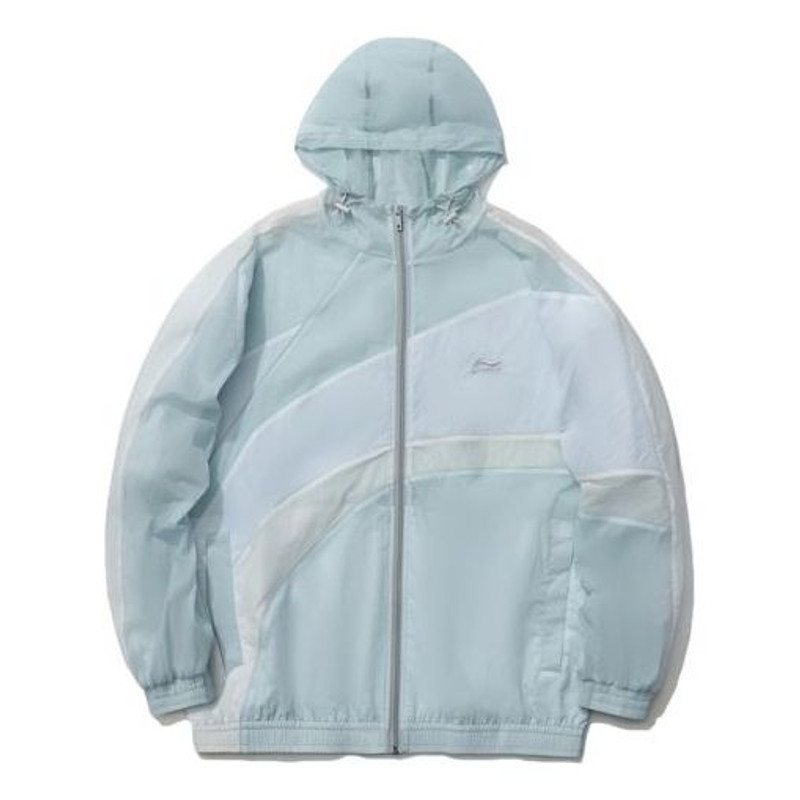 Li-Ning 로고 스포츠 Windbreaker 'Light Blue' AFDR153-1 - 1