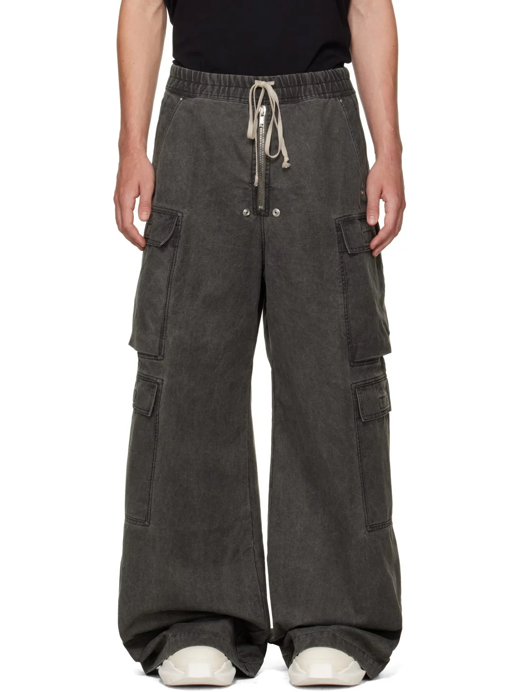 Gray Tower Double Cargo Jumbo Belas Pants - 1