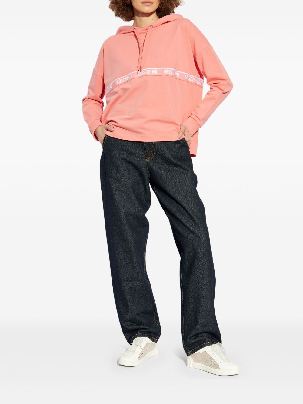 logo-embroidered hoodie - 2