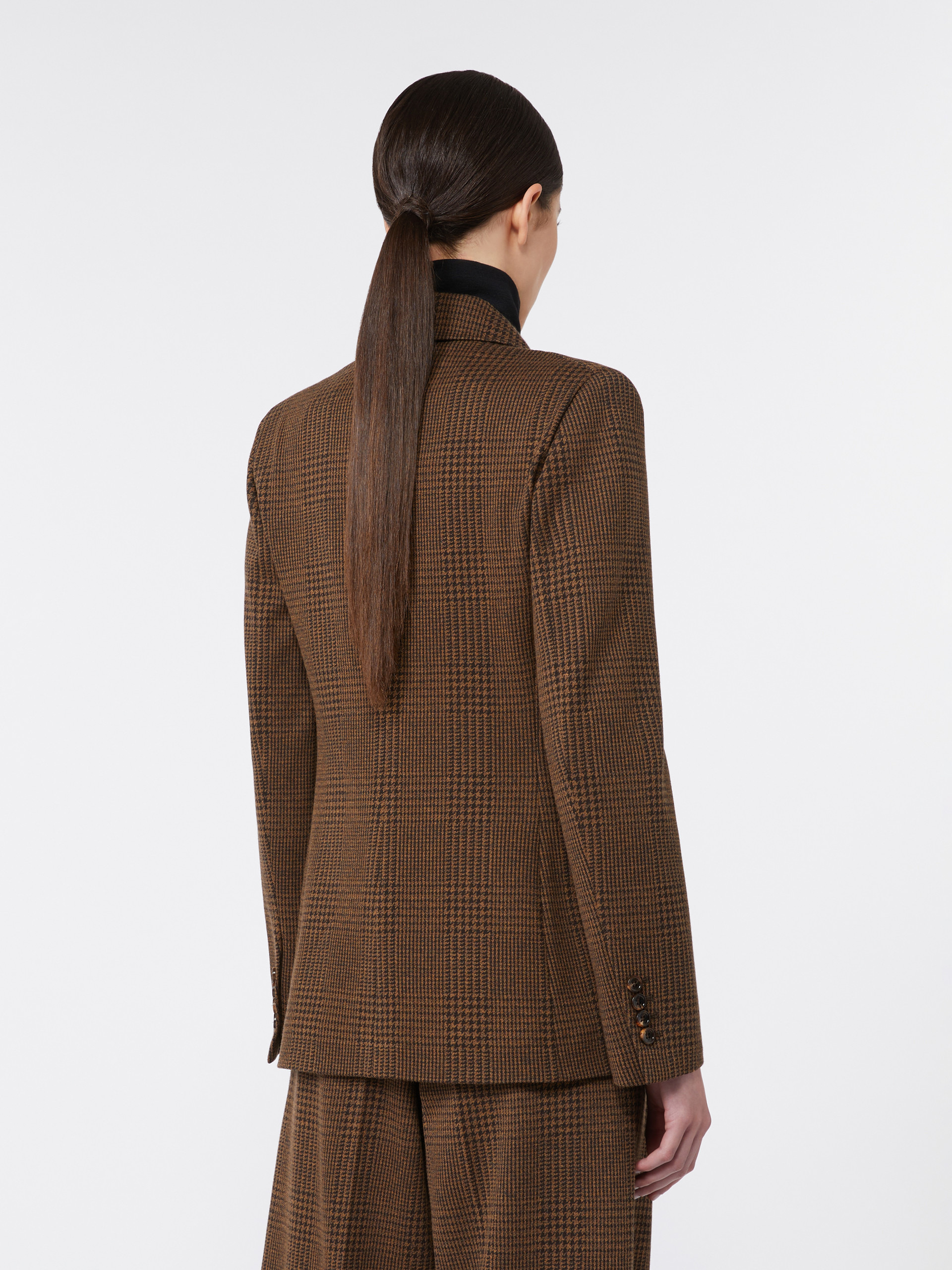 ZULMA Patterned wool blend jersey blazer - 4