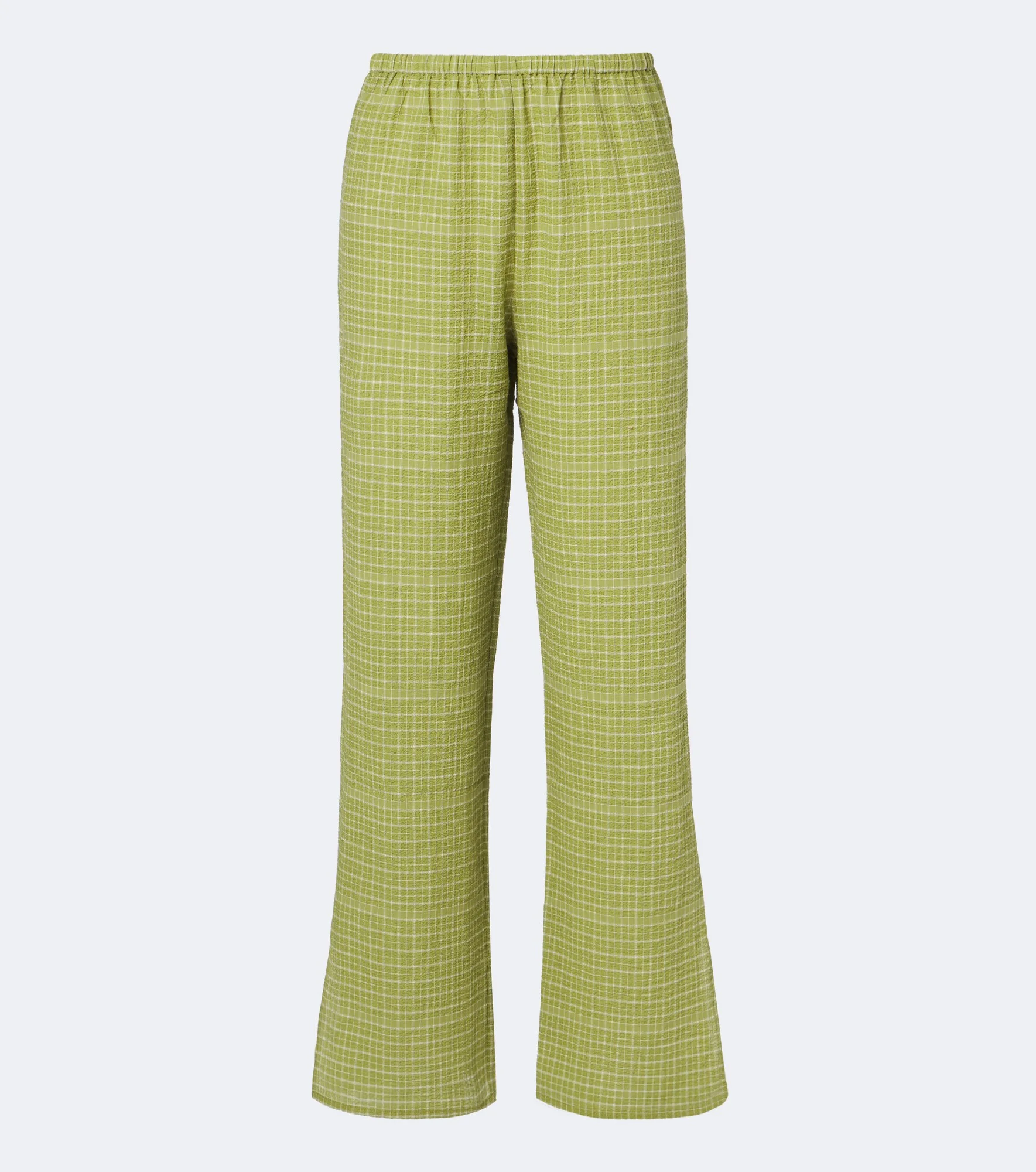 Loreto checked cotton wide-leg pants - 1