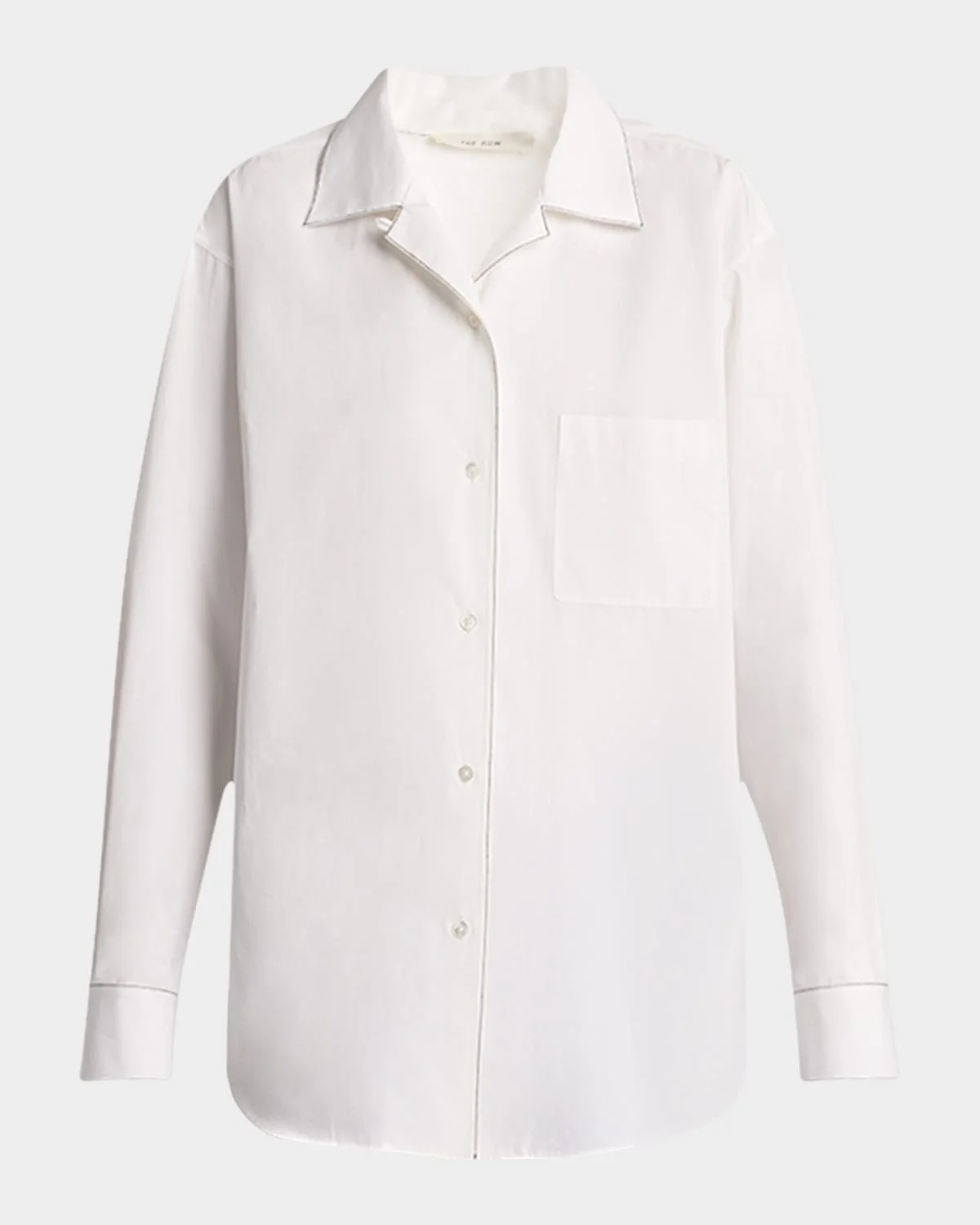 Ashlin Topstitched Button-Down Shirt - 1