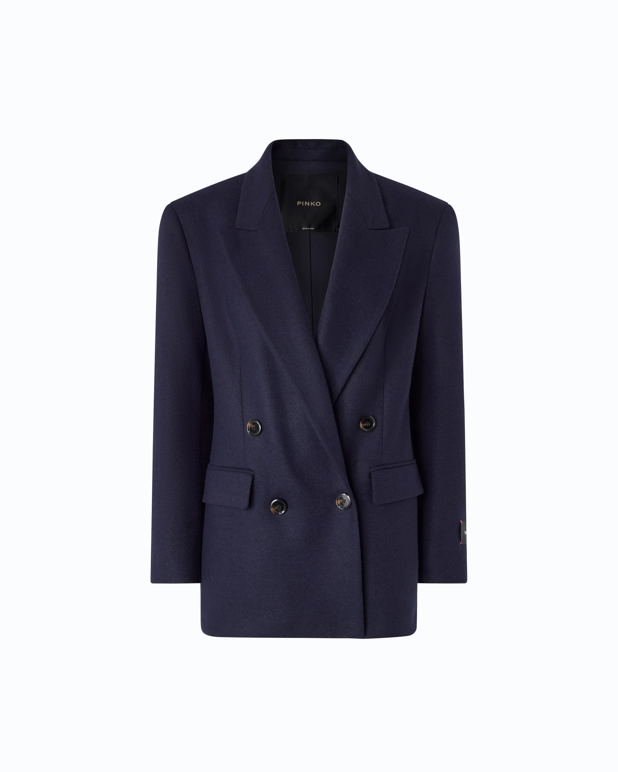 DOUBLE-BREASTED JERSEY FLANNEL BLAZER - 1