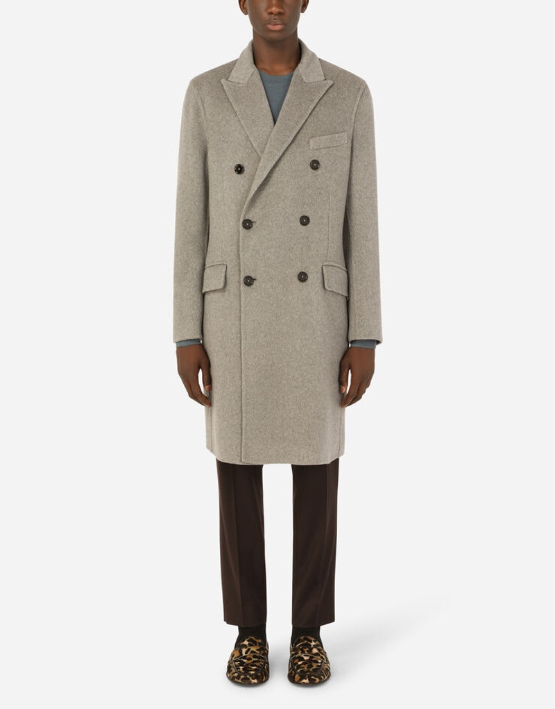 Double-breasted double cashmere coat 1
