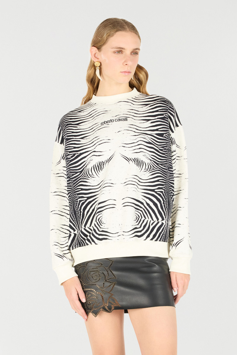 Zebra-Print Sweatshirt With Logo 3