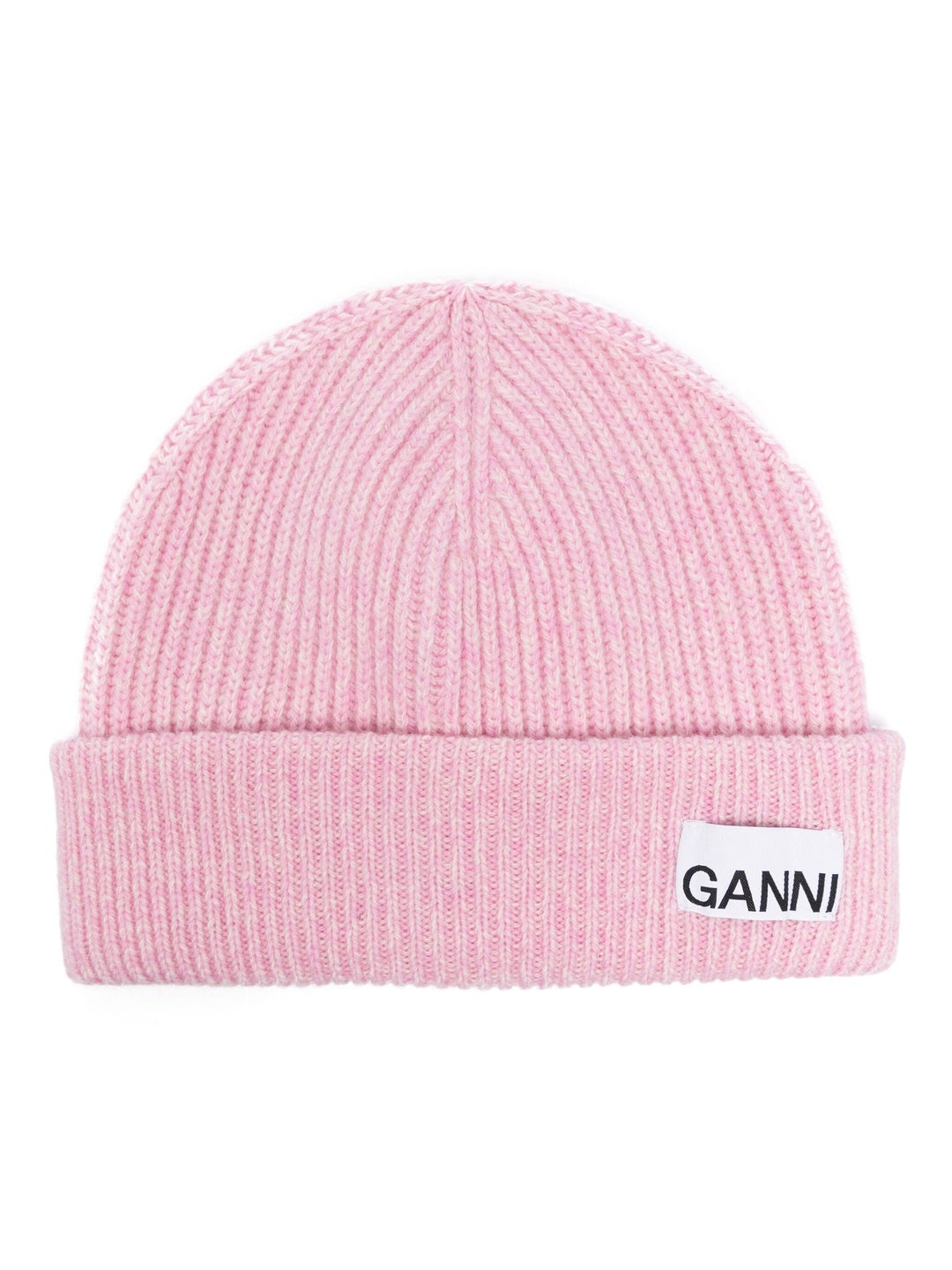 GANNI Light Structured Rib Knit Beanie | club21 | REVERSIBLE