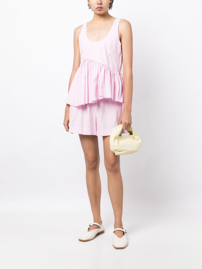 KIKA VARGAS wide-leg cotton shorts outlook