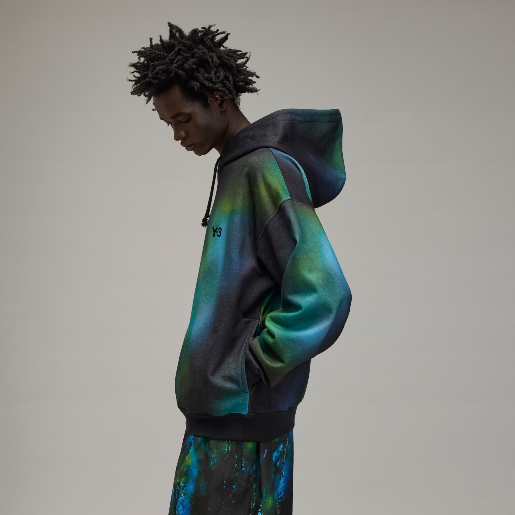 Y-3 AOP Terry Hoodie - 3